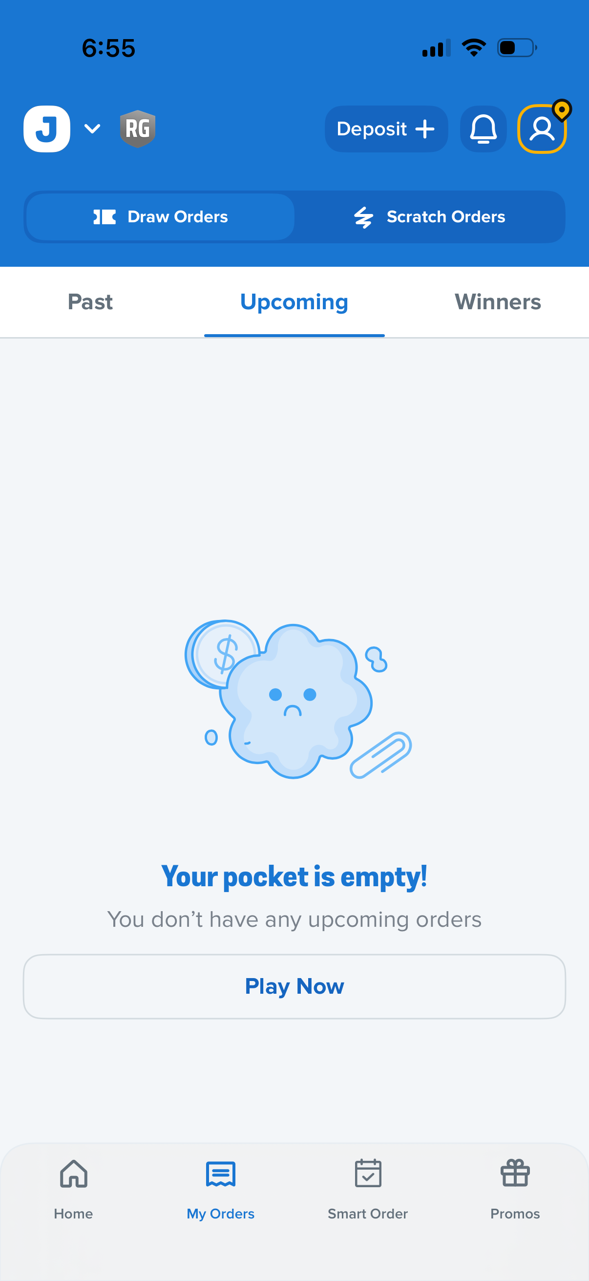 jackpocket error screenshot